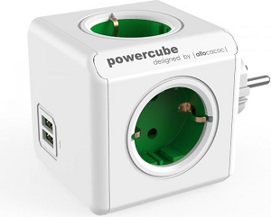 ALLOCACOC PowerCube Original USB 4xSchuko+2xUSB "Green"