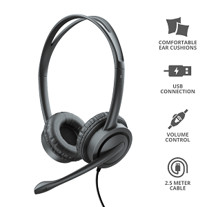 Headset TRUST Mauro USB Headset for PC and Laptop