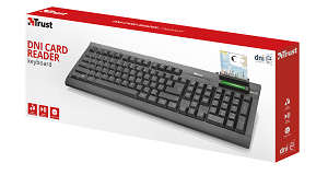 Teclado TRUST com Smart Card Reader USB PT "Black"