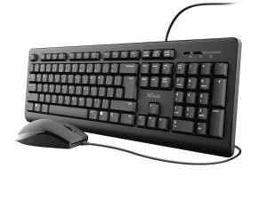 Kit TRUST TKM-250 USB (Teclado + Rato) "Black"