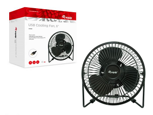 EQUIP USB Cooling Fan 6" "Black"