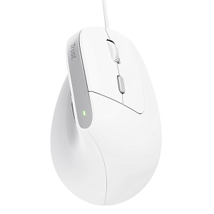 Rato TRUST Bayo II Ergonomic Wired Mouse 800~2400dpi "White"