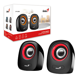 Colunas GENIUS SP-Q160 2.0 6 Watts RMS USB Powered "Red"