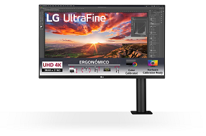 Monitor LG IPS 32UN880-B 31.5" UHD 4K 3840x2160 HDR-10                                                                                                                                                                                                        