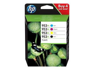 Tinteiro HP nº 953XL (Pack 4 Black/Cyan/Magenta/Yellow)
