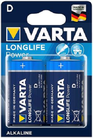 Pilhas VARTA Alcalinas D 1,5V-LR20 (2 unidades)