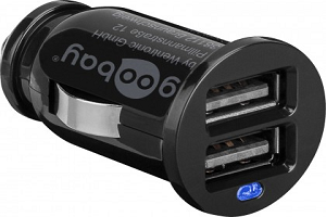 GOOBAY Carregador Isqueiro 2xUSB 2.1A