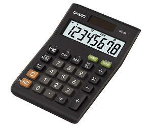 Calculadora de Secretaria CASIO MS-8B Solar & Battery powerd