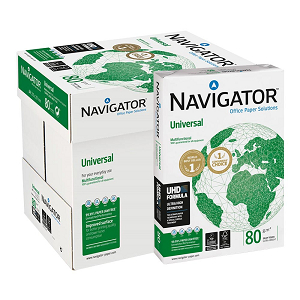 Papel NAVIGATOR Universal 210mm x 297mm A4 80g/m2 5x500Fls