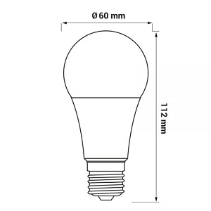 Lâmpada LED ORO E27 12W 1521lm 4000K