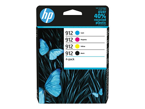 Tinteiro HP nº 912 (Pack4 B/C/M/Y) 6ZC74AE
