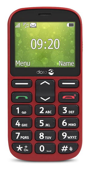 DORO 1361 Senior Phone Dual SIM "Red"