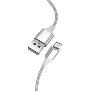COOL Cabo Nylon (USB-A«»Lightning) 1.20Mts "White"