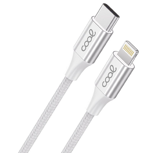 COOL Cabo Nylon (USB-C«»Lightning) 1.20Mts "White"