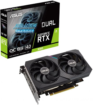 Placa Grafica ASUS DUAL-RTX3060-O8G GDDR6 128-bit 3584-CUDA