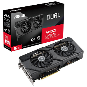 Placa ASUS DUAL-RX7800XT-O16G 16Gb GDDR6 256-bit 3840-CUDA