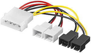 Cabo GOOBAY Alimentação Interno Fan (1xMolex F«»4x2-pin M)