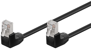 Cabo GOOBAY RJ45 F/UTP CAT5e 90º 5.0Mts "Black"