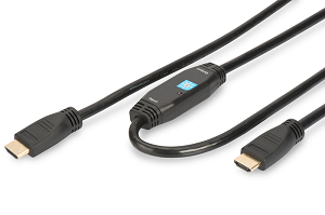 Cabo DIGITUS HDMI«»HDMI GoldPlated Activo 30.0Mts "Black"