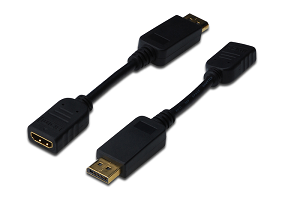 Adaptador DIGITUS (DisplayPort«»HDMI) "Black"
