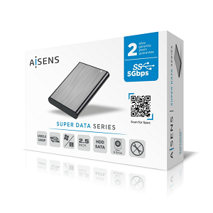Caixa Externa AISENS 2.5" S-ATA«»USB3.0 "Grey"
