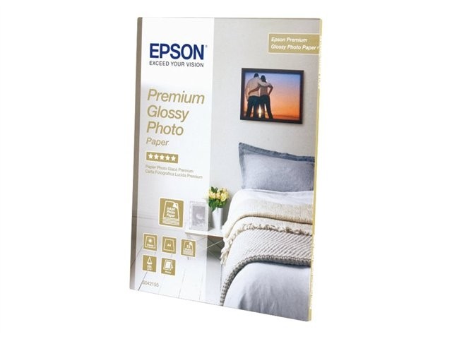 Papel EPSON Premium Glossy Photo A4 2x15Fls 255gr S042169