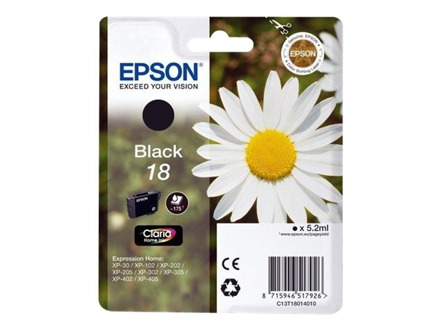 Tinteiro EPSON nº 18 XP-30.102.202.302.402 T1801 "Black"