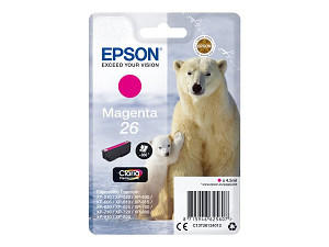 Tinteiro EPSON nº 26 XP-600.700.800 T2613 "Magenta"