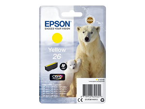 Tinteiro EPSON nº 26 XP-600.700.800 T2614 "Yellow"