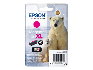 Tinteiro EPSON nº 26XL XP-600.605.700.800 T2633 "Magenta"