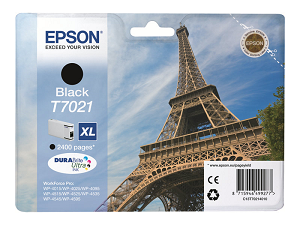 Tinteiro EPSON WorkForce Pro XL T7021 (2.4Kpág@5%) "Black"