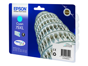 Tinteiro EPSON WorkForce Pro 79XL T7902 (2Kpág@5%) "Cyan"