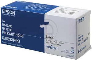 Tinteiro EPSON SJIC33P(K) TM-J7200.TM-J7700 S020655 "Black"