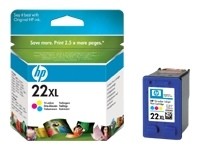 Tinteiro HP nº 22XL C9352CE (415pág@5%) "Color"