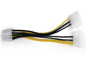 Cabo GEMBIRD Alimentação 2xMOLEX«»8-Pin PCI-E 