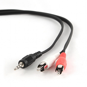 Cabo GEMBIRD Audio Stereo Jack (3.5mm M«»2xRCA M) 2.5Mts