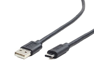 Cabo GEMBIRD Type-C USB3.1«»USB (C«»A-M) 1.0Mts "Black"