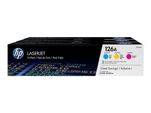 Toner HP nº 126A (Pack 3 CE311A .CE312A.CE313A) CF341A