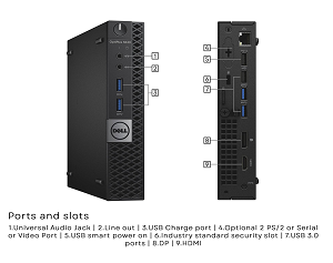 DELL OptiPlex 3040 MFF i5-6500T,8Gb DDR3L,256Gb SSD,W11P
