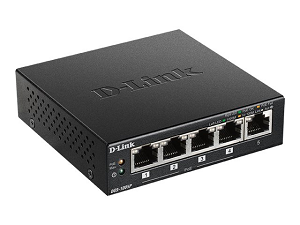D-LINK DGS-1005P 5-Port Desktop Gigabit Switch 4xPoE+ (60W)