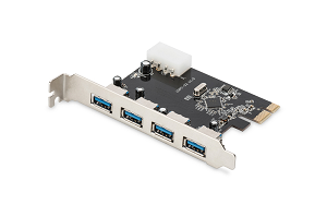 Placa DIGITUS PCI-E 4-Port USB3.0