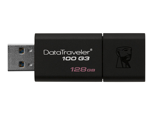 USB Flash Disk KINGSTON DataTraveler 100 128Gb USB3.0 "Black