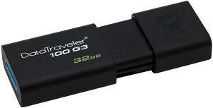 USB Flash Disk KINGSTON DataTraveler 100 32Gb USB3.0 "Black"