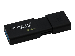 USB Flash Disk KINGSTON DataTraveler 100 64Gb USB3.0 "Black"