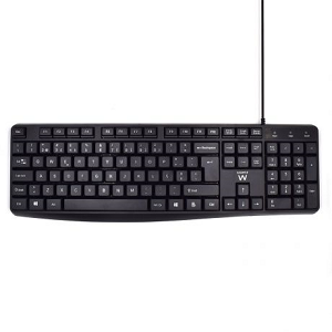 Teclado EWENT Business Quiet Typing USB "Black"