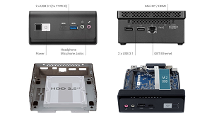 Barebone GIGABYTE BRIX Intel Celeron N5105 2.9GHz Burst