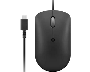 Rato LENOVO 400 USB-C Wired Compact Mouse "Black"