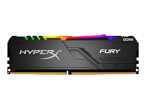 DIMM 16Gb DDR4 PC-2666 CL16 KINGSTON HyperX Fury RGB