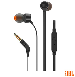 Headset JBL T110 In-Ear Headphones + Mic "Black"