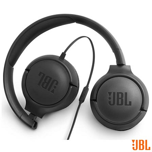 Headset JBL T500 Wired on-ear Headphones + Mic "Black"